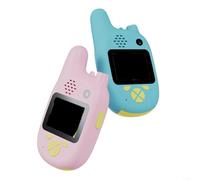 Marchfunny Interphone vidéo sans fil longue portée pour enfants, talkie-walkie interactif bidirectionnel rechargeable avec communication visuelle pour jeux d'intérieur et d'extérieur des enfants