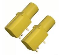 Marchfunny J.40016 Connecteur de sécurité pour multimètres Testeurs de tension et tâches techniques électriques Jaune 4 mm