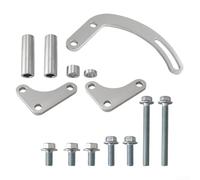 Marchfunny Kit de support de pompe de direction assistée en aluminium usiné pour moteurs Chevrolet 305 327 350 Petit bloc V8 Type de pompe à eau longue