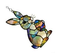 Marchfunny Lapin en acrylique à suspendre pour fenêtres conçu pour projeter des motifs de lumière douce sans éblouissement ni ombres agressives