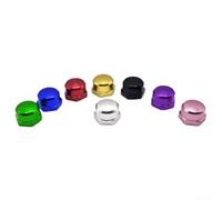 Marchfunny Lot de 2 écrous de broche M7 en alliage d'aluminium pour moulinet de pêche avec poignée à bascule de 7 x 4 mm Intégration de tige à vis (main droite argentée)