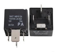 Marchfunny Lot de 2 relais de voiture 12 V 70 A 4 broches pour Ford Mondeo Focus Ka Transit Kuga, remplace V23136-J4-X62 5M5T-14B192-EA