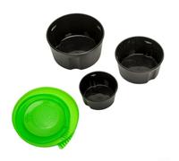 Marchfunny Lot de 3 boîtes de vers de terre pour la pêche, avec trous d'aération en polypropylène durable, plusieurs tailles (11,8 x 5,5 x 9 cm, 9,5 x 4,5 x 7,5 cm, 7,5 x 3,5 x 5,7 cm), vert/jaune
