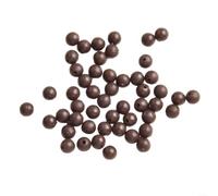 Marchfunny Lot de 50 perles de choc flottantes en caoutchouc souple pour montage de bas de ligne et applications de terminal de choc (8 mm marron)