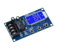 Marchfunny Module de gestion de charge de batterie XY-L10A avec écran LCD indiquant la durée de charge, le niveau de tension et l'état de charge pour les batteries de 6 V à 60 V
