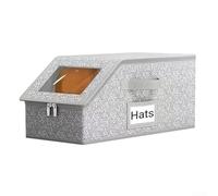 Marchfunny Organiseur compact pour casquette de baseball avec coque rigide et fermeture éclair, boîte de rangement peu encombrante pour tenir et transporter en toute sécurité des chapeaux de baseball