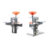 Marchfunny Outil auxiliaire d'aide au positionnement en acier inoxydable pour installation de porte d'armoire, installation rapide pour armoires murales, portes sans poignée, positionneur orange