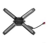 Marchfunny Phare ABS X-Type pour scooter Ninebot ZT3/ZT3 Pro, feu de circulation diurne 4 W, étanche IP67, accessoire de lampe frontale facile à installer, noir, 180 g pour les trajets quotidiens