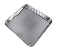 Marchfunny Plaque à biscuits en acier inoxydable pour la cuisson au four, plaque de cuisine robuste, moule de cuisson polyvalent pour cookies et pâtisseries (25 x 25 x 2,5 cm)