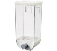 Marchfunny Récipient de rangement mural pour céréales de cuisine à suspendre avec pression pour ouvrir le joint et construction transparente pour la fraîcheur et la visibilité des aliments secs (1500