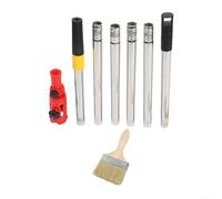 Marchfunny Rouleau de peinture télescopique multi-angle de 1,7 m en acier inoxydable avec pinceau pour peinture domestique et professionnelle murs plafonds