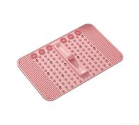 Marchfunny Tapis de massage des pieds avec construction en silicone souple TPE - Disposition multifonctionnelle et 12 aimants pour une utilisation systématique de l'acupression des pieds (rose)