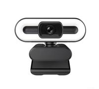 Marchfunny Webcam autofocus 4K avec lumière de remplissage et diffusion en continu 60 fps pour vidéoconférence, enseignement à distance et médias sociaux pour en direct (4K)