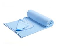 Marchpower Couverture Rafraîchissante 150 * 200 cm, Arc-Chill Natural Technologie Couverture d'été Double Face Couverture Douillette et Rafraîchissante Couverture de canapé Qmax＞0.5, Bleu