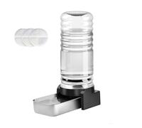 Marchul 7.2L Distributeur d'eau pour Chien Chat, Distributeur Eau Automatique par Gravité avec Gamelle INOX et 3 Filtres, Grande Capacité Distributeur Eau pour Animaux de Compagnie, sans Électricité