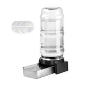 Marchul 8.6L Distributeur d'eau pour Chien Chat, Distributeur Eau Automatique par Gravité avec Gamelle INOX et 3 Filtres, Grande Capacité Distributeur Eau pour Animaux de Compagnie, sans Électricité