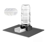 Marchul Grand distributeur d'eau pour chien de 8,6 l avec set de table, distributeur d'eau automatique avec bol d'eau en acier inoxydable et 3 filtres, bouteille d'eau à gravité pour animaux de
