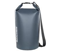 MARCHWAY Sac à Dos Flottant imperméable 5 L/10 L/20 L/30 L/40 L, Sac à Dos pour Garder Le matériel au Sec pour Kayak, Rafting, Bateau, Natation, Camping, randonnée, Plage, pêche (Gris, 10 L)