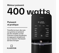 Marcia Touch appareil à lait de noix 1,2 litre 6 lames en acier inoxydable 1200 W 10 + 2 programmes