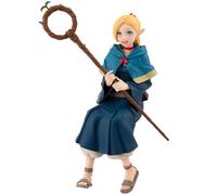Marcille Donato Action Figurines avec baguette magique Têtes interchangeables - Robe bleue Anime Fille Figurine 14 cm Marcille Donato Figurine Siztend PVC Ornamen