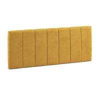 marcKonfort Tête de lit tapissée Creta 160x60cm Couleur Moutarde, Rembourrée de Mousse, brodé Effet capitonné, 8 cm d'épaisseur, Système de Fixation Inclus.
