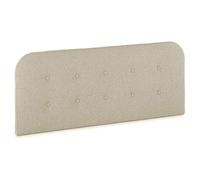 marcKonfort Tête de lit tapissée Saona 150x60 cm Couleur Beige, Rembourré avec de la Mousse, Boutons en capitonné, 8cm d'épaisseur, système de Fixation Inclus.