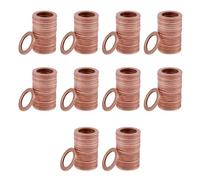 Marclix 200 Pcs 12mm x 18mm x 1.5mm Cuivre Rondelle Anneau Garniture D'Etancheite