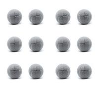 Marclix Lot de 12 balles de tennis prédécoupées pour pieds de meubles et protection du sol, revêtement en feutre robuste et , gris