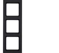 berker Berker Cadre anthracite/satiné triple 10136096 Quantité:1