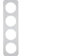Marco 4E, R.1, aluminio/blanco, brillo