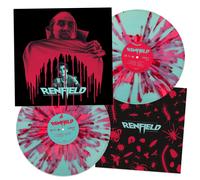 Renfield/Vinyle Bleu Océan avec Eclaboussures Roses et Rouges