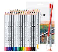 MARCO Crayons de couleur hydrosolubles - 36 couleurs, hexagonal, bois naturel. Conçu comme cadeau de fête pour les amateurs d'art, les peintres et les adultes. Facile à transporter