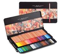 MARCO Crayons de couleur pour adultes à colorier - Crayons en bois - Crayons de couleur haut de gamme pour étudiants en art et professionnels - Cadeau dans une boîte en fer - 3100 mines épaisses de