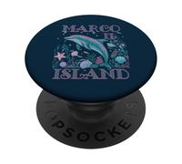 Marco Island FL Dauphin coloré plage souvienne PopSockets PopGrip Adhésif