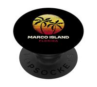 Marco Island Florida Design rétro Marco Island FL PopSockets PopGrip Adhésif