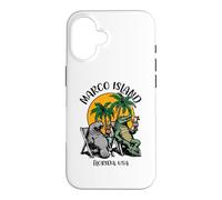 Marco Island Florida USA Motif Crocodile Lamantin Amusant Coque pour iPhone 16