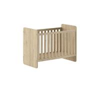 MARCO - Lit Bébé 60x120cm Evolutif en 90x200cm Aspect Chêne clair -