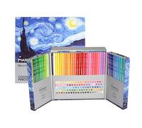 MARCO Lot de 100 crayons de couleur pour adultes - Crayons de couleur en bois professionnels à base d'huile - Idéal pour enfants et adultes