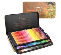 MARCO Lot de 120 crayons de couleur professionnels pour adultes - Crayons de couleur à l'huile en bois dans une boîte en fer - Convient pour les étudiants en art et les professionnels (kit d'huile)