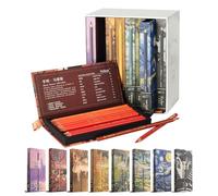 MARCO Lot de 80 crayons de couleur à l'huile pour adultes - Qualité supérieure - Utilisation professionnelle - Esquisses et coloriages (avec coupe-plomb, 10 couches)