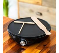 Marco Paul Crêpière électrique antiadhésive de 30,5 cm avec outils 1000 W Température réglable Poêle à crêpes électrique Omelettes Chapati Roti Machine à crêpes Appareil de cuisine Machine à crêpes