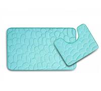 Marco Paul Ensemble de tapis de bain antidérapants en mousse à mémoire de forme pour WC Tapis de bain super doux Résistant à la moisissure Lavable en machine Antidérapant En microfibre