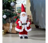 Marco Paul Figurine de Père Noël debout, décoration festive traditionnelle d’intérieur, 60 cm