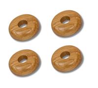 Marco Paul Lot de 4 cache-tuyaux en bois de 15 mm de large pour tuyaux de radiateur, faciles à installer, colliers de tuyaux en chêne de 15 mm de large
