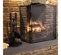 Marco Paul Pare-feu Pliable à 3 Panneaux Grand Pare-feu Noir - Protection Contre Les étincelles - Protection Contre Les étincelles Protection Contre Les étincelles - Protection Contre Les étincelles