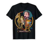 Marco Polo, Explorateur Italien écrivain de Silk Road Tales T-Shirt Graphique avec Valeur