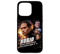 Marco Rubio 2028 Make Democrats Cry Again Action Poster Coque pour iPhone 15 Pro Max