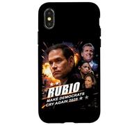 Marco Rubio 2028 Make Democrats Cry Again Action Poster Coque pour iPhone X/XS