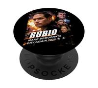 Marco Rubio 2028 Make Democrats Cry Again Action Poster PopSockets PopGrip Adhésif