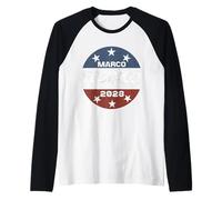 Marco Rubio 2028 pour la Campagne présidentielle américaine Patriotic Vintage Manche Raglan